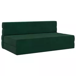 Sofa na razvlačenje Tamnozelena 152 x 86,5 x 60 cm Tkanina