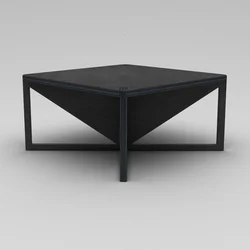 Hanah Home Sto za dnevnu sobu Niger, 75x40x75 cm, Crni
