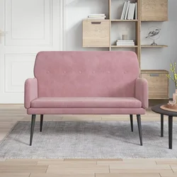 Shumee Klop roza 108x79x79 cm žamet, (20697872)