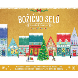 Božićno selo – kreativni zlatni set