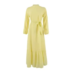 Trendyol Modest Ženska haljina Tctss26Eb00037, Žuta