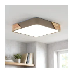 BRILAGI - LED plafonsko svetlo PILANA SQUARE LED/24W/230V hrast/bež 32x32 cm
