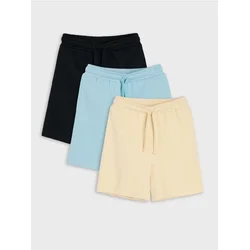 Sinsay - Pamučni šorts 3 pack - BEŽ