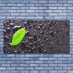 tulup.si Slika na platnu Art leaf kapljice 125x50 cm