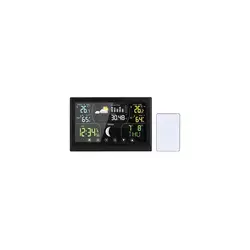Solight TE110B - Meteostanica sa displejom u boji 5V/2xAAA crna