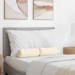 Valjkasti jastučići 2 pcs Krema O 15 x 40 cm Kordura tekstil
