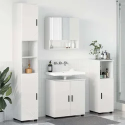 Set namještaja za kupaonicu Zidne 4 pcs Visoki sjaj bijela