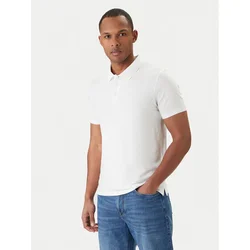 Calvin Klein Polo majica LV04LF200G Bela Slim Fit