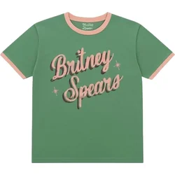 Britney Spears Retro Text Green 2XL Majica