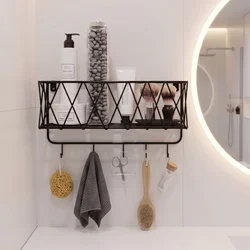 Hanah Home zidna polica Soli, 67 cm, crna