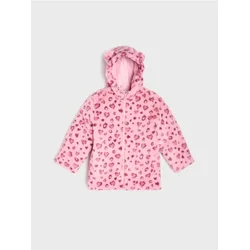 Sinsay - Čupavi kaput sa leopard dezenom i ušima - roze
