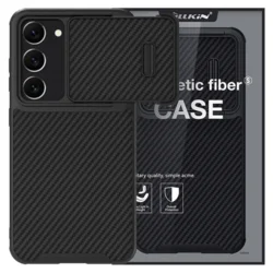 NILLKIN Maska Synthetic Fiber za Samsung S916B Galaxy S23 Plus crna