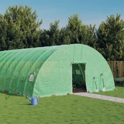 Plastenik s čeličnim okvirom zeleni 36 m2 6 x 6 x 2,85 m