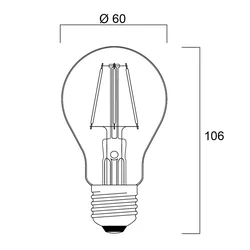 Sylvania ToLEDo Retro LED svetilka E27 4,1W modra