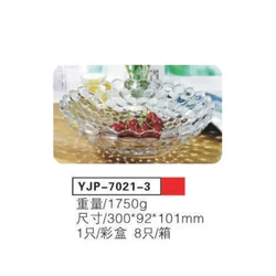 Stakleni tanjir 1/1 30x9cm YJP-7021-3