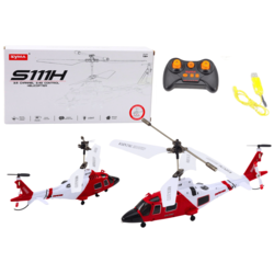 Syma S111H rdeč RC helikopter na daljinsko upravljanje