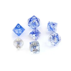 Kockice Chessex - Polyhedral - Nebula - Dark Blue & white (7)