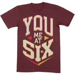 You Me At Six Cube Maroon Red XL Majica