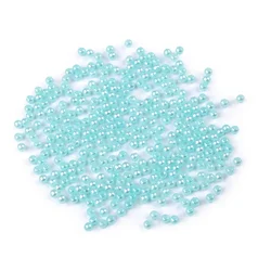Plastične voščene kroglice / biseri Glance O3 mm - meta (500 g)