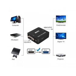 FAST ASIA Adapter VGA na HDMI 1080P