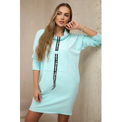 Dress with mint tie