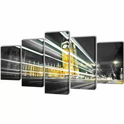 vidaXL Set platen s printom Big Ben London 200 x 100 cm