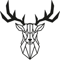 Wallity Zidna dekoracija Jelen 2, Crna