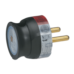 50184 UTIKAČ 2P/16A/230V MAX.3680W PLOSNATI CRNI