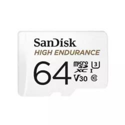 SanDisk miniSDXC kartica 64 GB SanDisk High Endurance Monitoring Class 10, UHS-I, UHS-Class 3, v30 Video Speed Class Uklj. SD-adapter