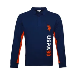 U.S. POLO ASSN. Majica temno modra/jastog/bela