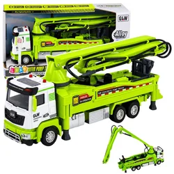 slomart Zelena gradbena cisterna za vodo LEAN TOYS, 1:40, pogon, luči, zvoki, voda