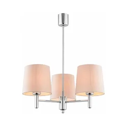 Brilagi - Luster na štapu MONTE 3xE27/15W/230V bež/sjajni hrom
