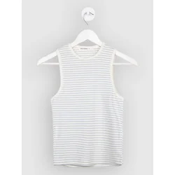 24 Colours 12520A Striped Tank Top white