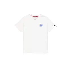 ALPHA INDUSTRIES Majica kraljevo modra/bela
