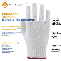 Xinyuechanghui Radne rukavice B11421, 24 para, Bela