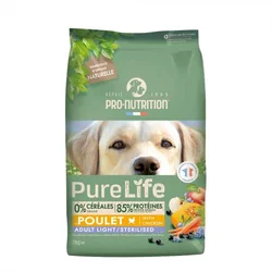 PRO-NUTRITION Suva hrana za pse Pure Life Adult Light/Sterilised, Piletina, 2kg