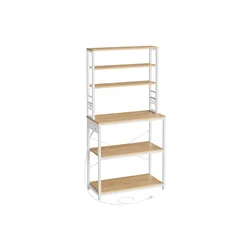 Songmics Kuhinjska polica 40x80x167 cm rjava