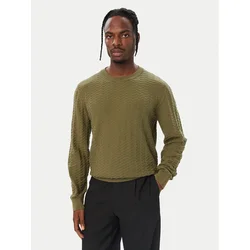 HUGO Pulover Simond 50570261 Khaki Regular Fit