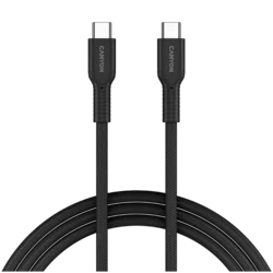 CANYON cable OnWire 60CL C-C 60W COLOR Braided 1m Black