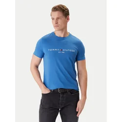 TOMMY HILFIGER Majica mornarska/azur/rdeča/bela