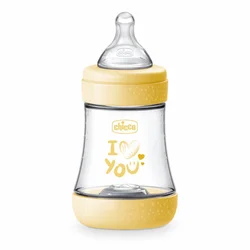 Chicco P5 plastična flašica,150ml,sil.žuta,uni.