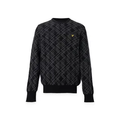 Lyle & Scott Pulover temno siva/črna