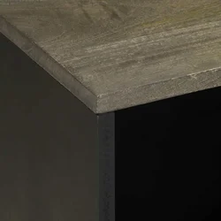 TV ormarić crni 80x33x46 cm od masivnog drva manga