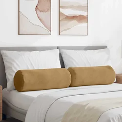 Valjkasti jastučići 2 pcs Smeđa O 25 x 70 cm Kordura tekstil