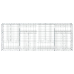 Gabionska košara s poklopcem 400x50x150 cm pocinčano željezo