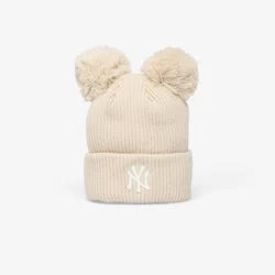 Kapa New Era Knit Medium MLB Double Pom Beanie New York Yankees Stone Universal