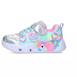 Skechers Patike za devojčice S Lights-Unicorn Charmer-Lil, 303064N-SMLT, Srebrne