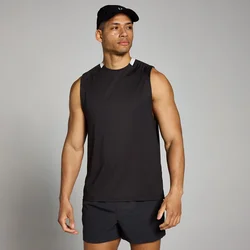 MP Mens Tempo Gridded Tank - Washed Black - S