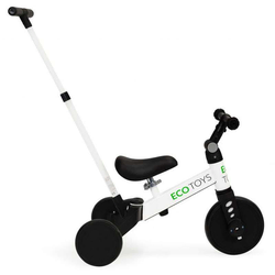 ECO TOYS Tricikl 2 u 1, Beli