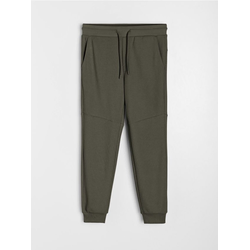 Sinsay - Jogger trenerka od piqué materijala - khaki